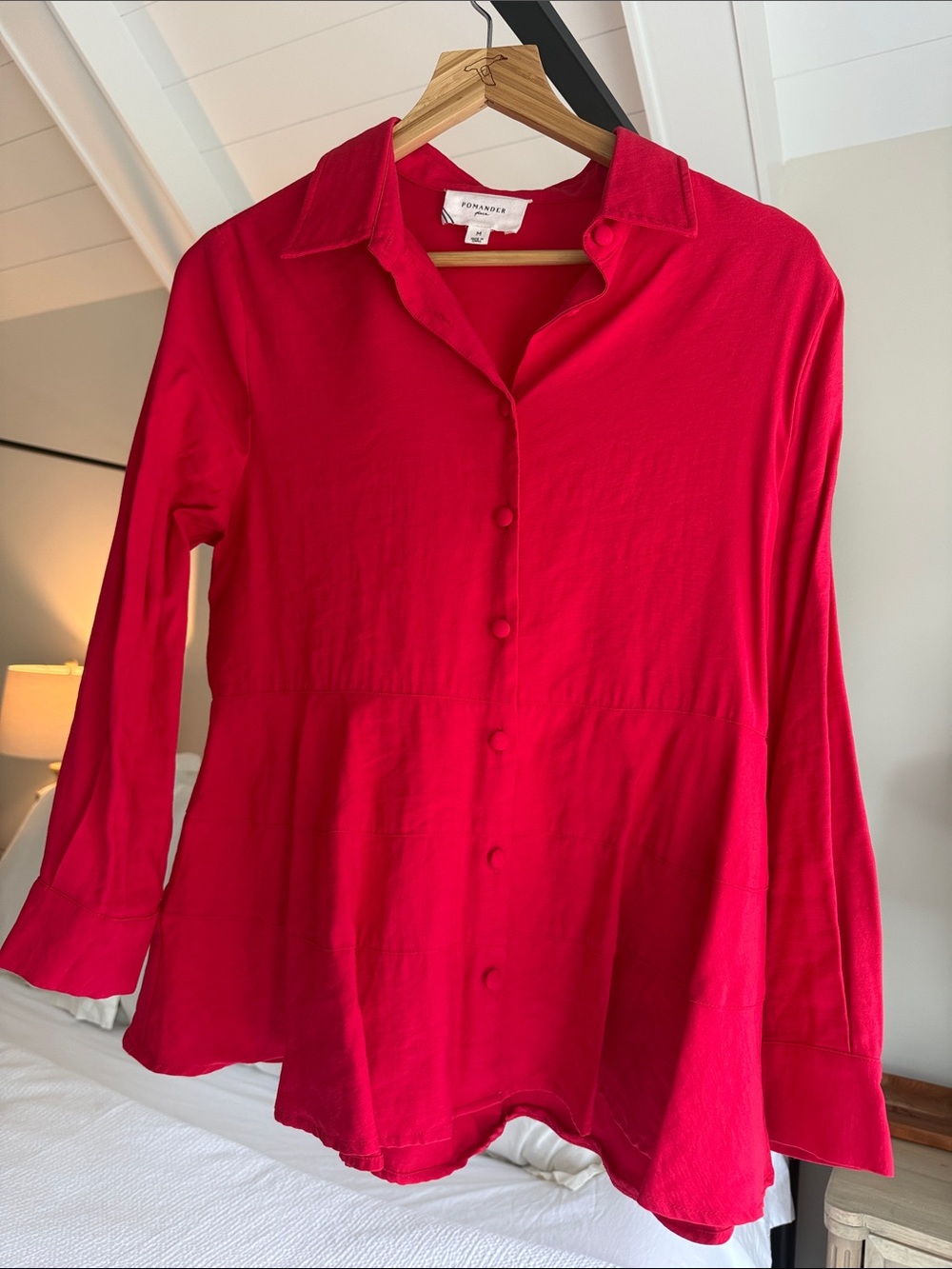 Tuckernuck Women's Button-Down Shirt in Bright Red
